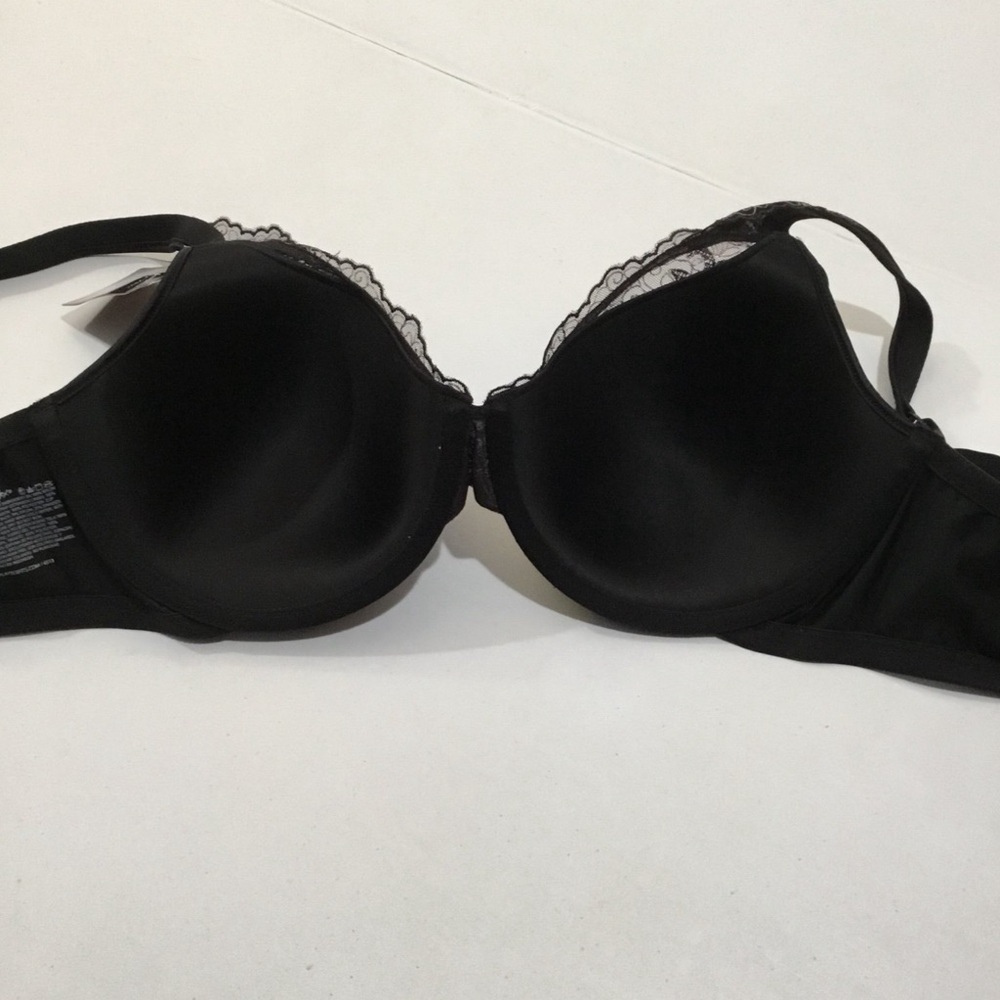 Playtex Secrets Black Underwire Bra 4523 with Embroidery Detail New with tag - Picture 5 of 7